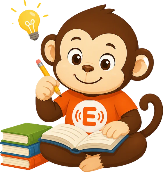 Chatto, Echoly's mascot, reading